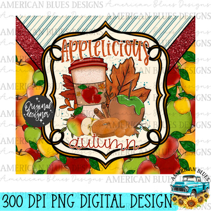 Applelicious Autumn- 20 oz wrap | American Blues Designs 