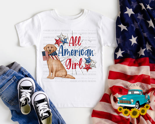 All American girl- dog