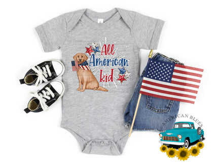 All American kid- dog