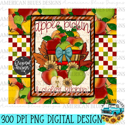 Apple pickin' & cider sippin'- 20 oz wrap | American Blues Designs 