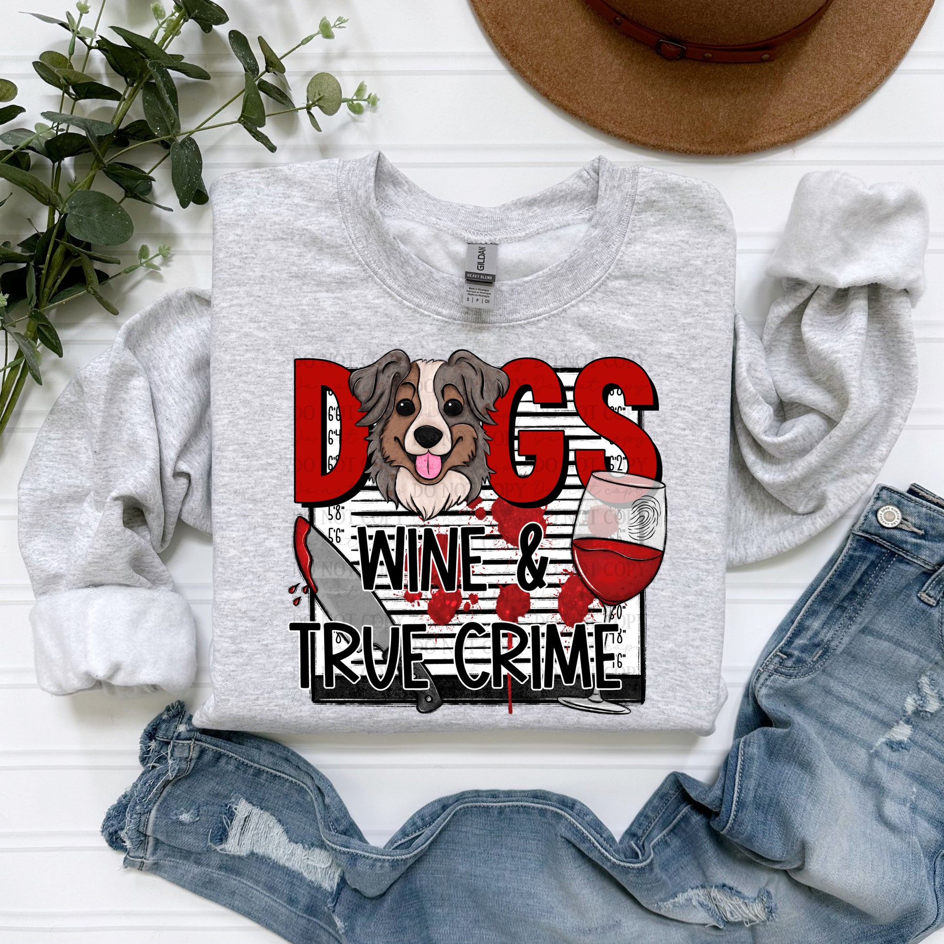 Dogs Wine & True Crime | American Blues Designs