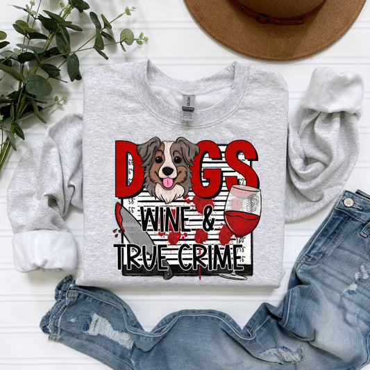 Dogs Wine & True Crime | American Blues Designs