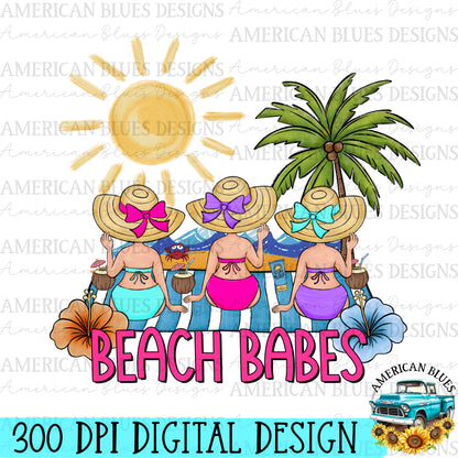 Beach Babes Digital Design | American Blues Designs