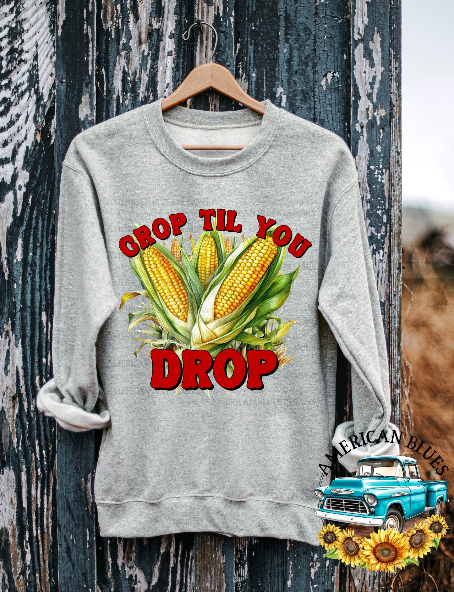 Crop til you drop digital design | American Blues Designs 