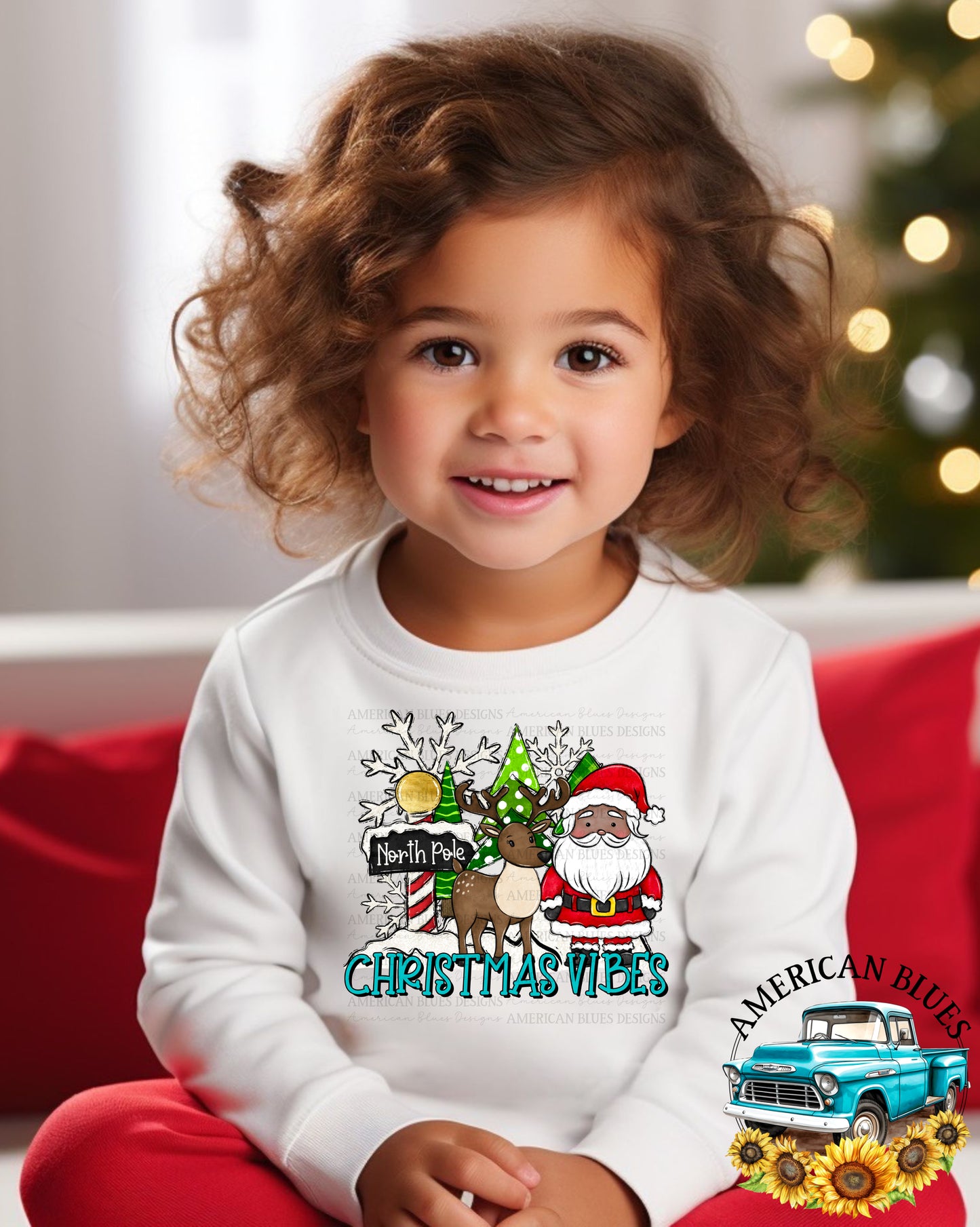 Christmas Vibes digital design | American Blues Designs