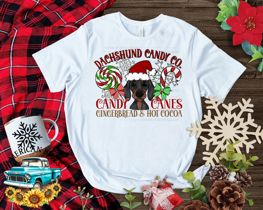 Christmas Dog Candy co digital design | American Blues Designs