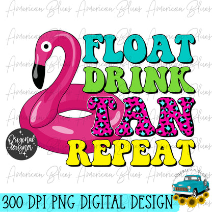 Float Drink Tan Repeat