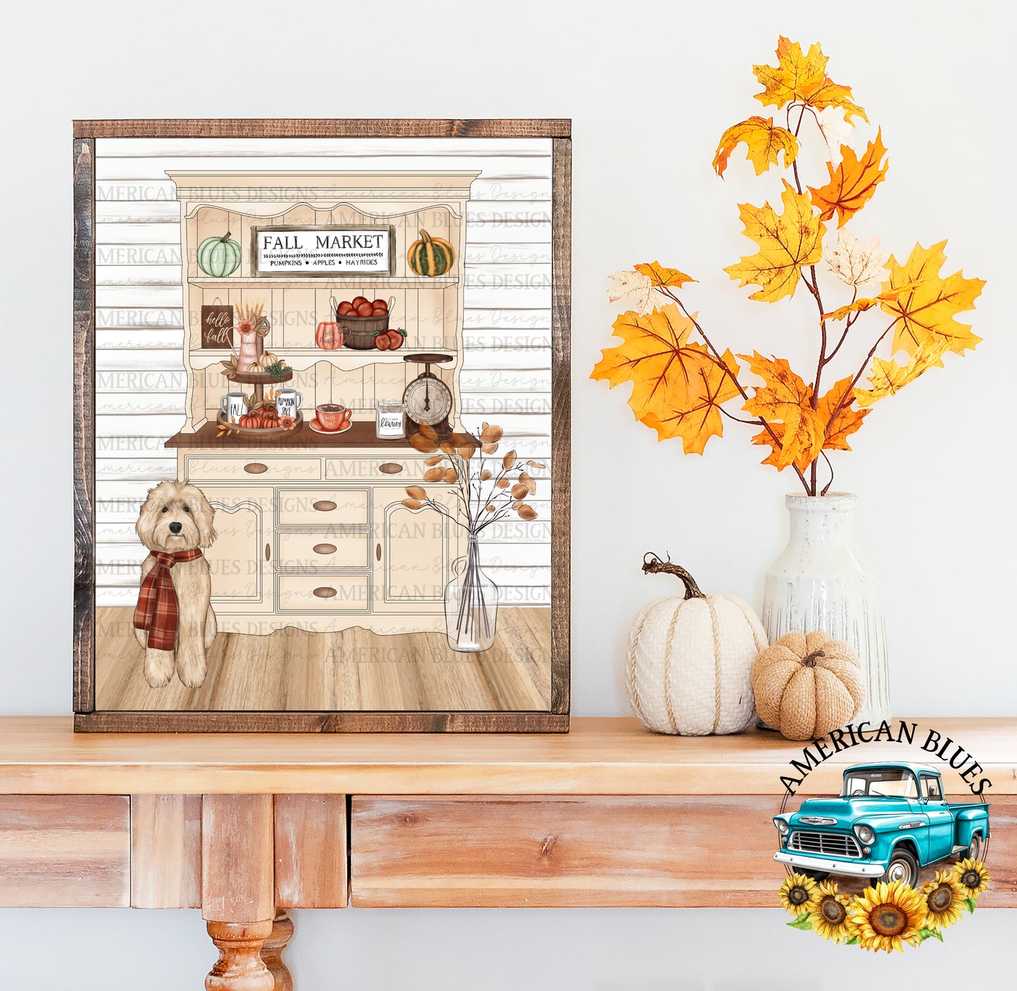 Autumn Farmhouse printable | American Blues Designs