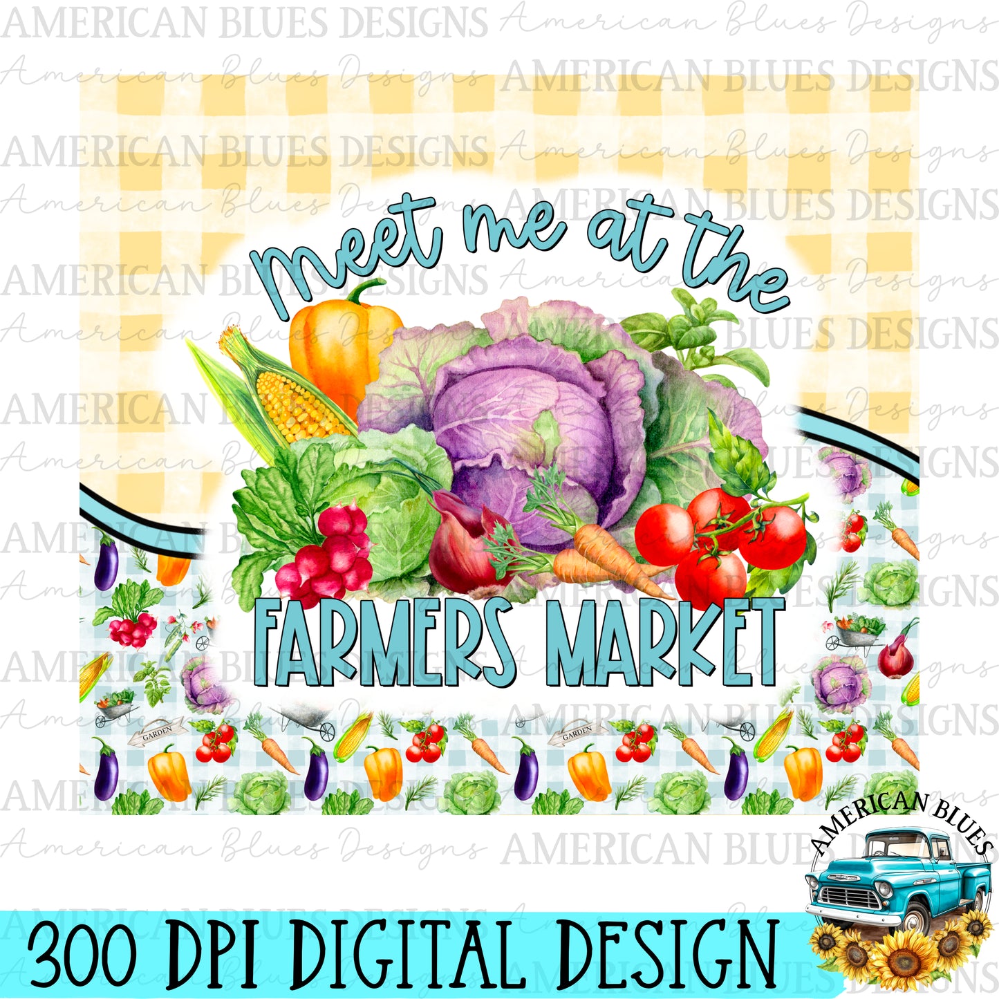 Meet me at the Farmer's Market 20 oz tumbler wrap