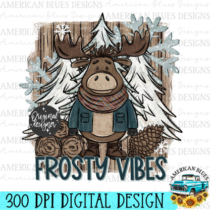 Frosty Vibes digital design | American Blues Designs