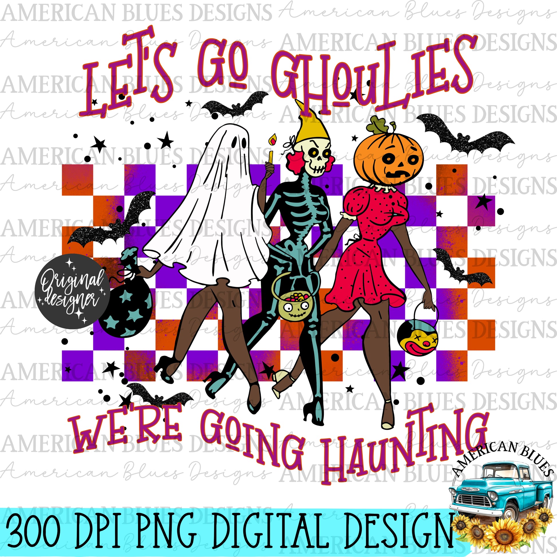 Let's go Ghoulies digital design Bundle | American Blues Designs