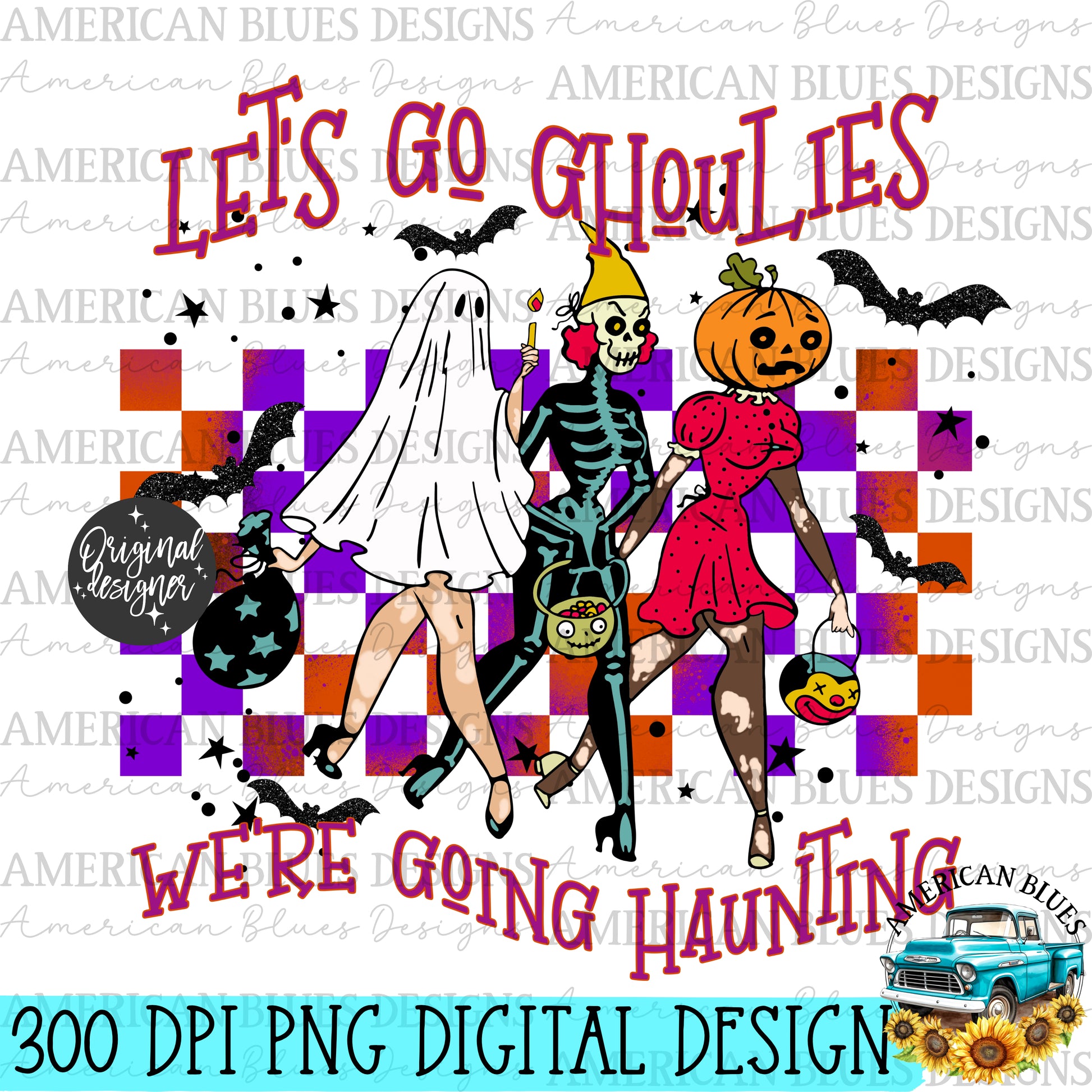 Let's go Ghoulies digital design Bundle | American Blues Designs