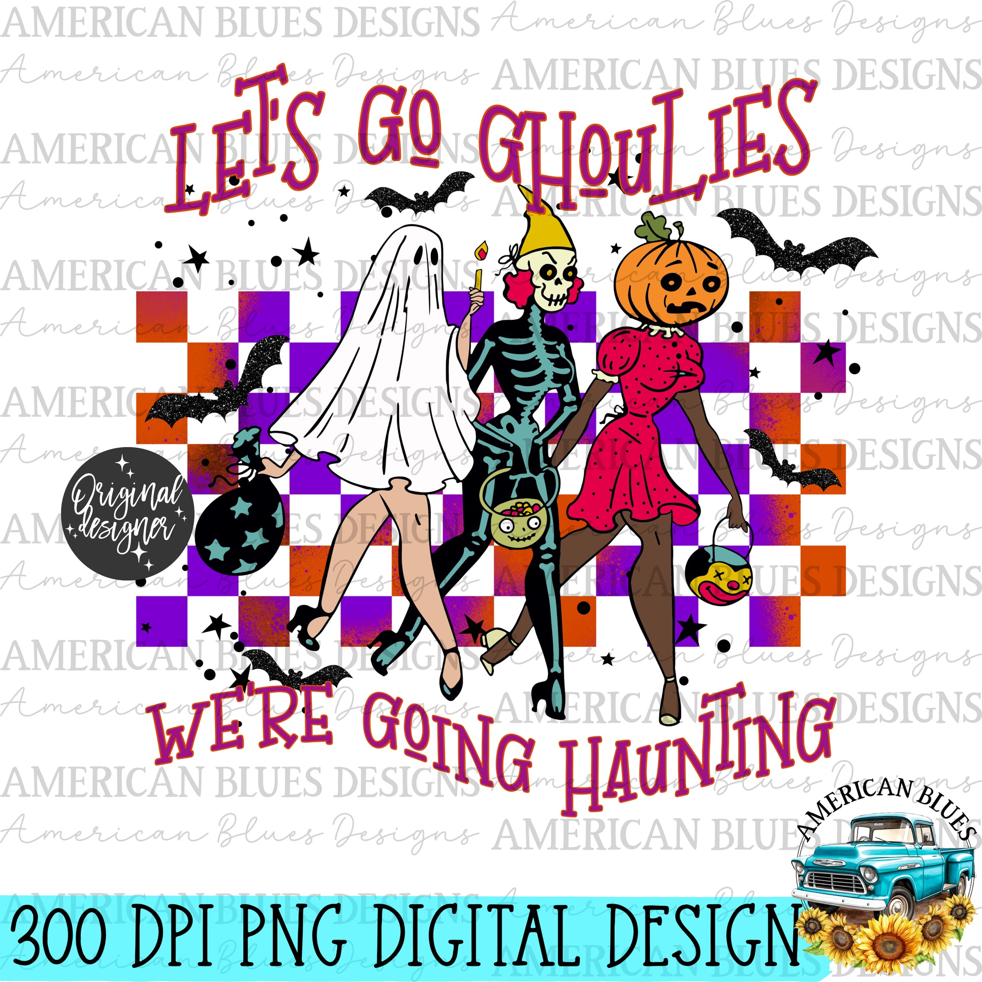 Let's go Ghoulies digital design Bundle | American Blues Designs