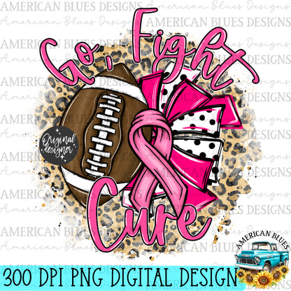 Go Fight Cure digital design | American Blues Designs