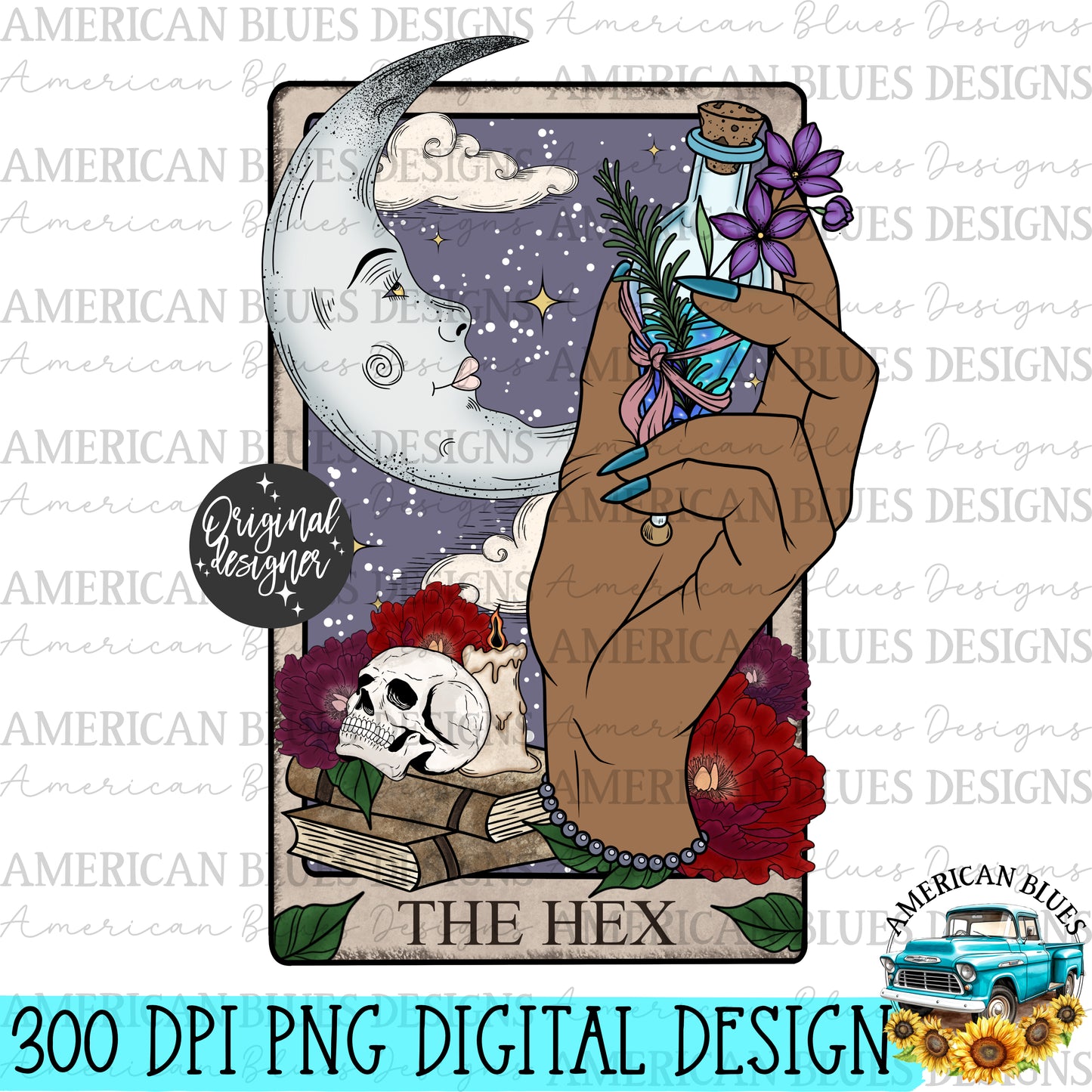 The Hex Tarot Card Bundle- 7 different skin tones