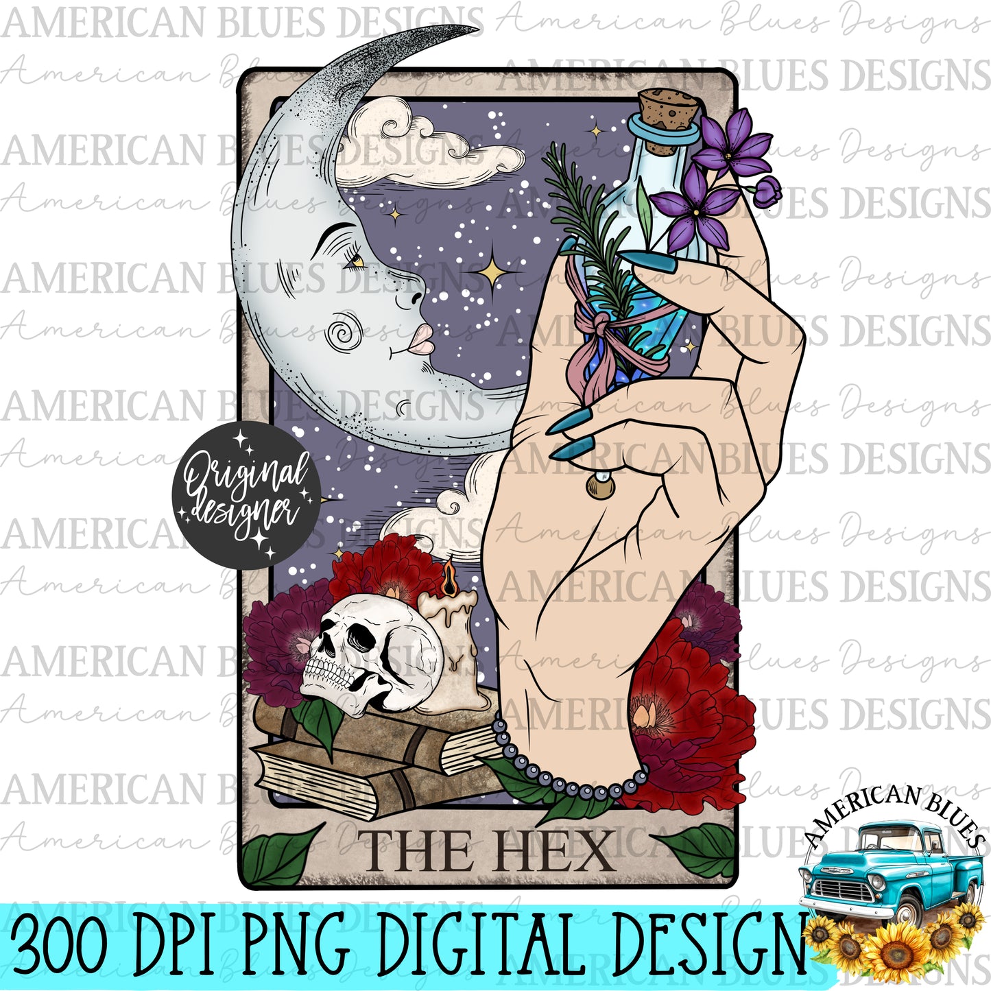 The Hex Tarot Card Bundle- 7 different skin tones