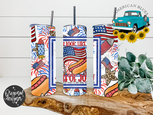 You look like the 4th of July- 20 oz tumbler wrap