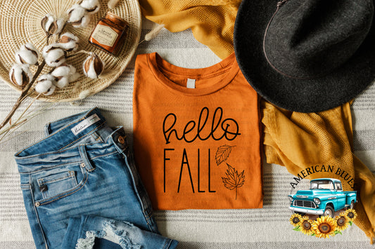 "Hello Fall" digital design | American Blues Designs