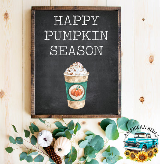 Happy Pumpkin Season printable | American Blues Designs