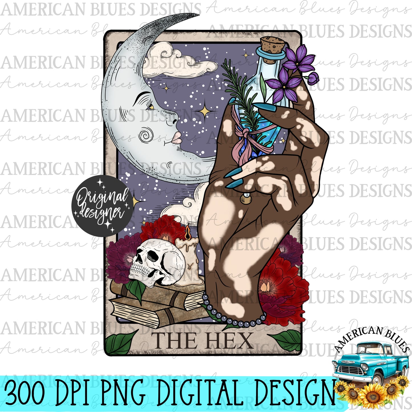 The Hex Tarot Card Bundle- 7 different skin tones