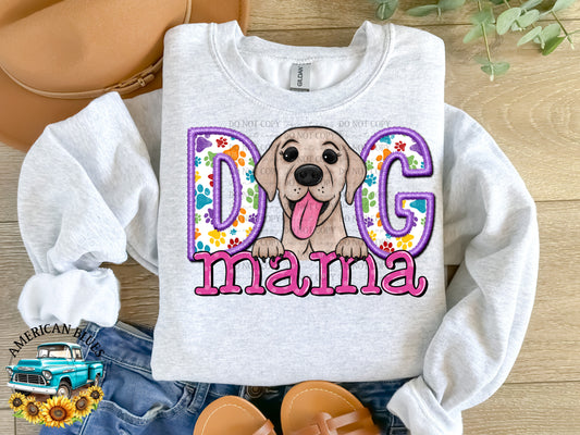 Dog mama Labrador digital design | American Blues Design