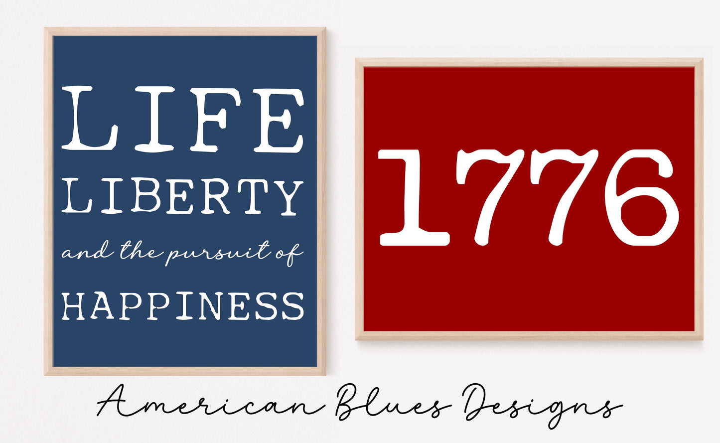 Life, Liberty & 1776 Printable Wall Art