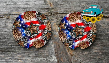 Leopard star & American Flag