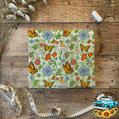 Butterfly Garden Seamless Pattern Digital Design | American Blues Designs