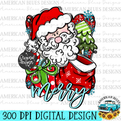 Merry Santa | American Blues Designs