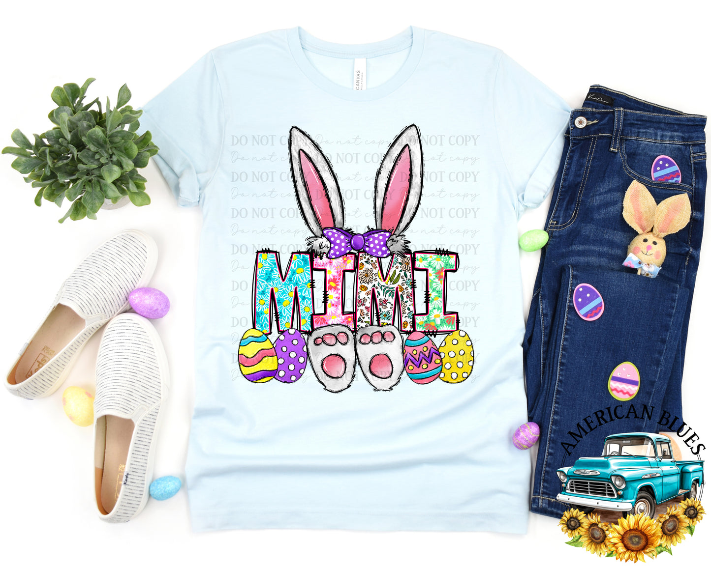 Mimi Bunny digital design | American Blues Designs