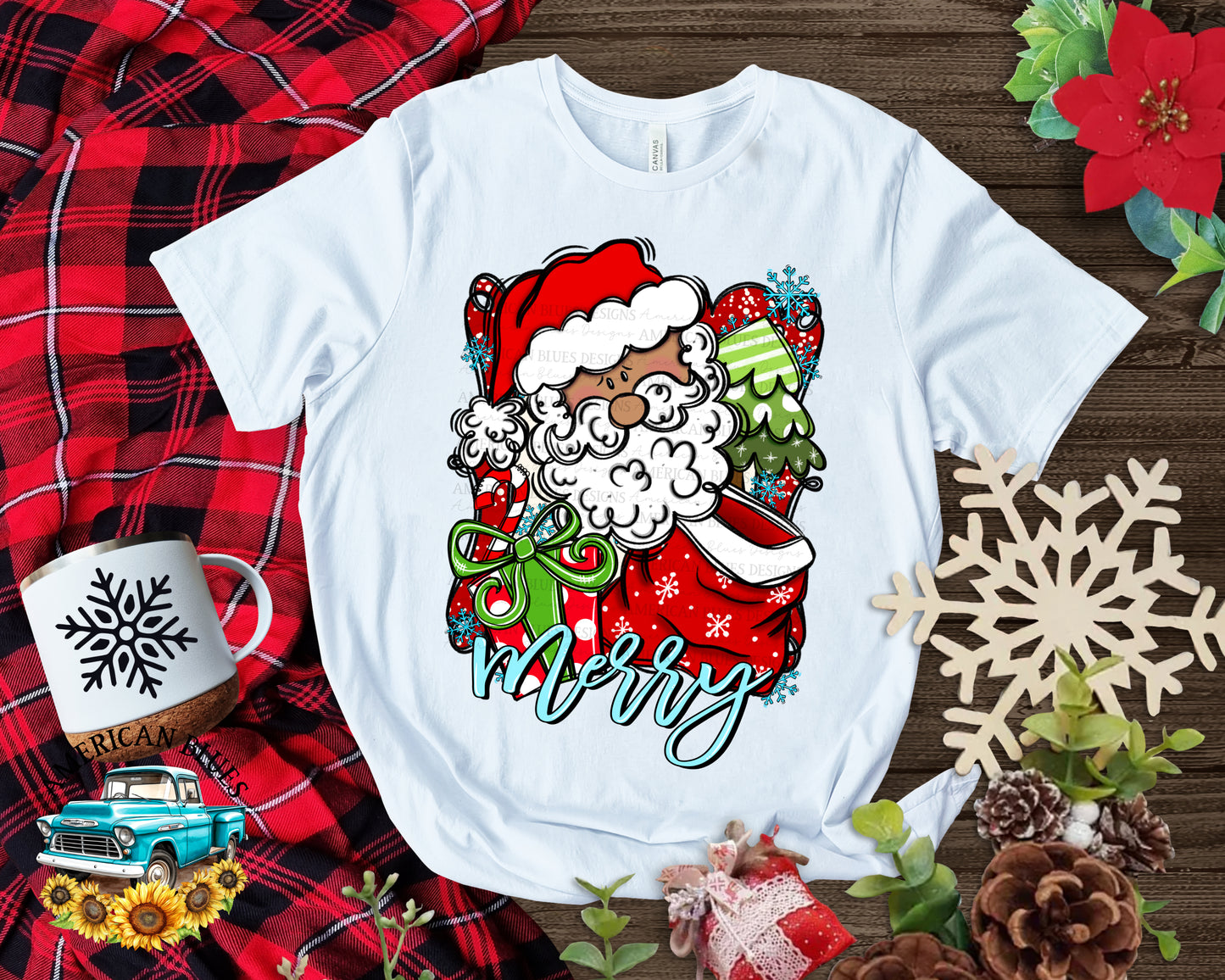 Merry Santa | American Blues Designs