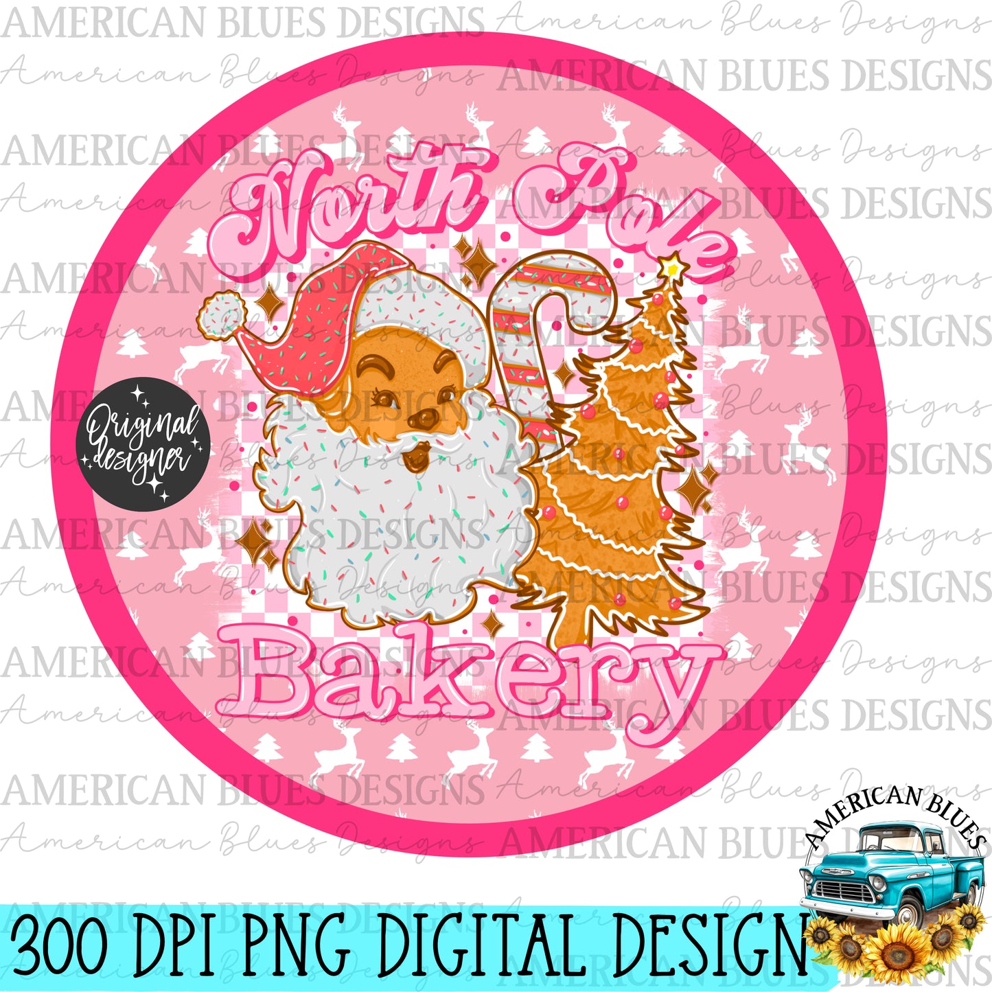 North Pole Bakery car coaster