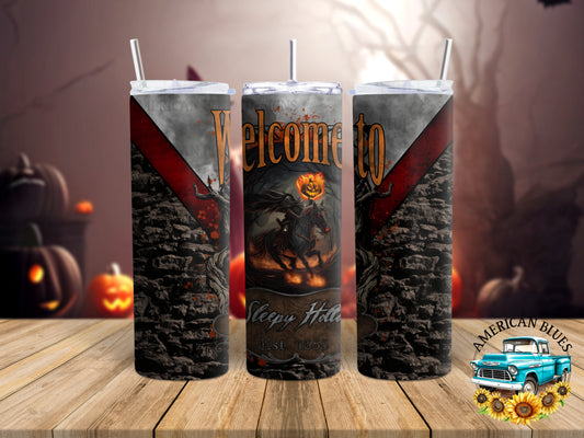 Welcome to Sleepy Hollow- 20 oz tumbler wrap