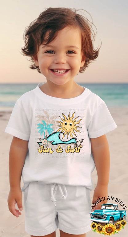 Sun & Surf digital design | American Blues Designs