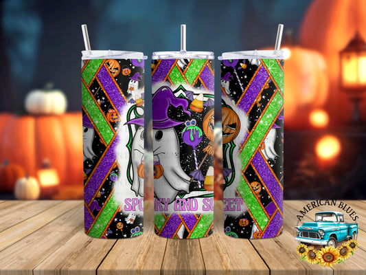 Spooky & Sweet version1- 20 oz tumbler wrap