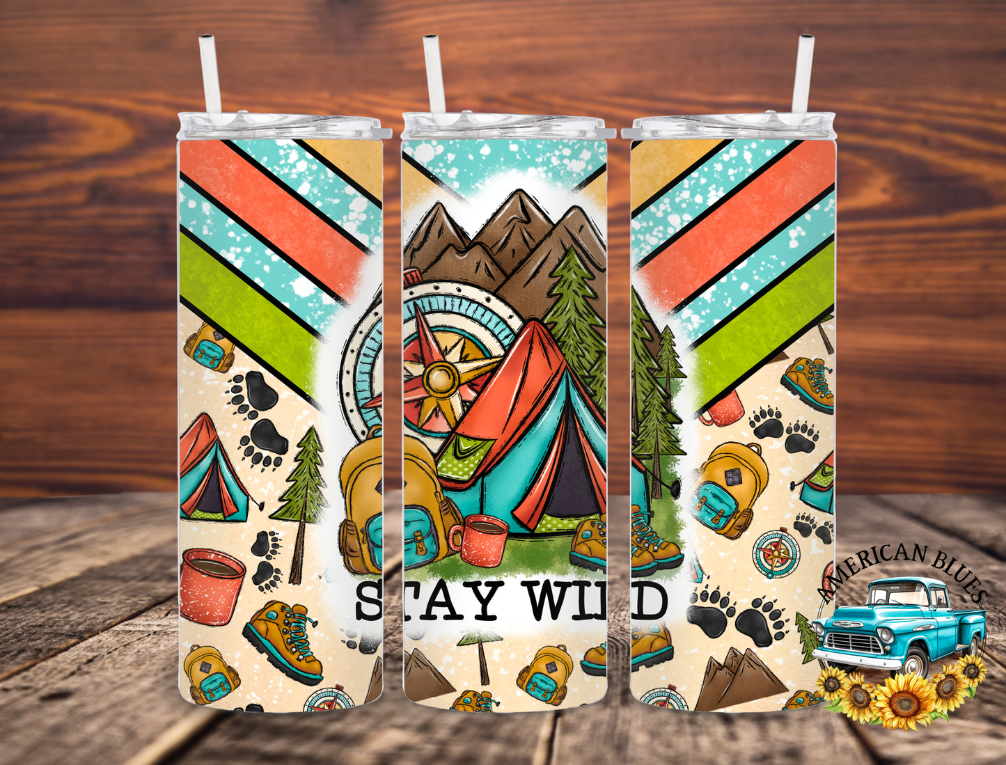 Stay Wild- 20 oz tumbler wrap