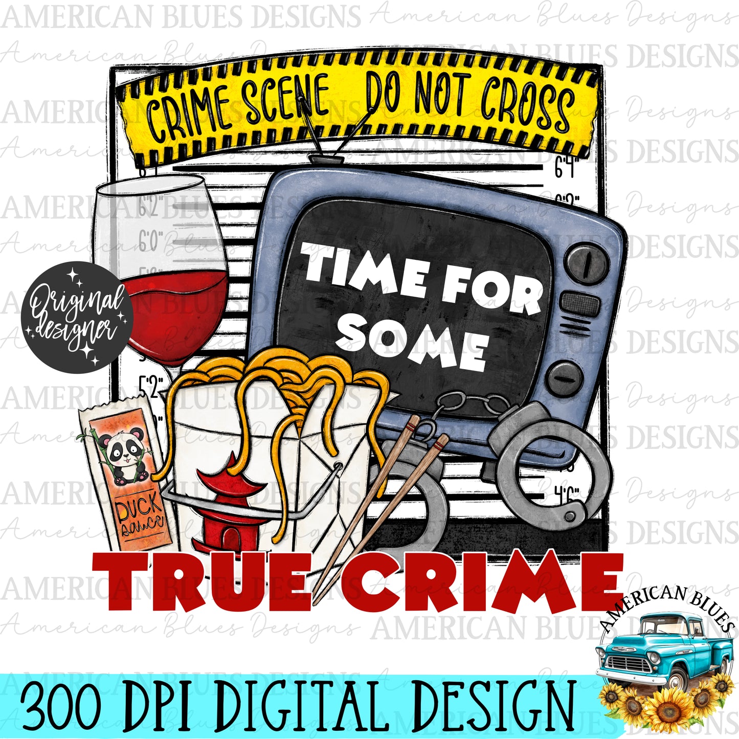 Time for some True Crime digital design | American Blues Designs