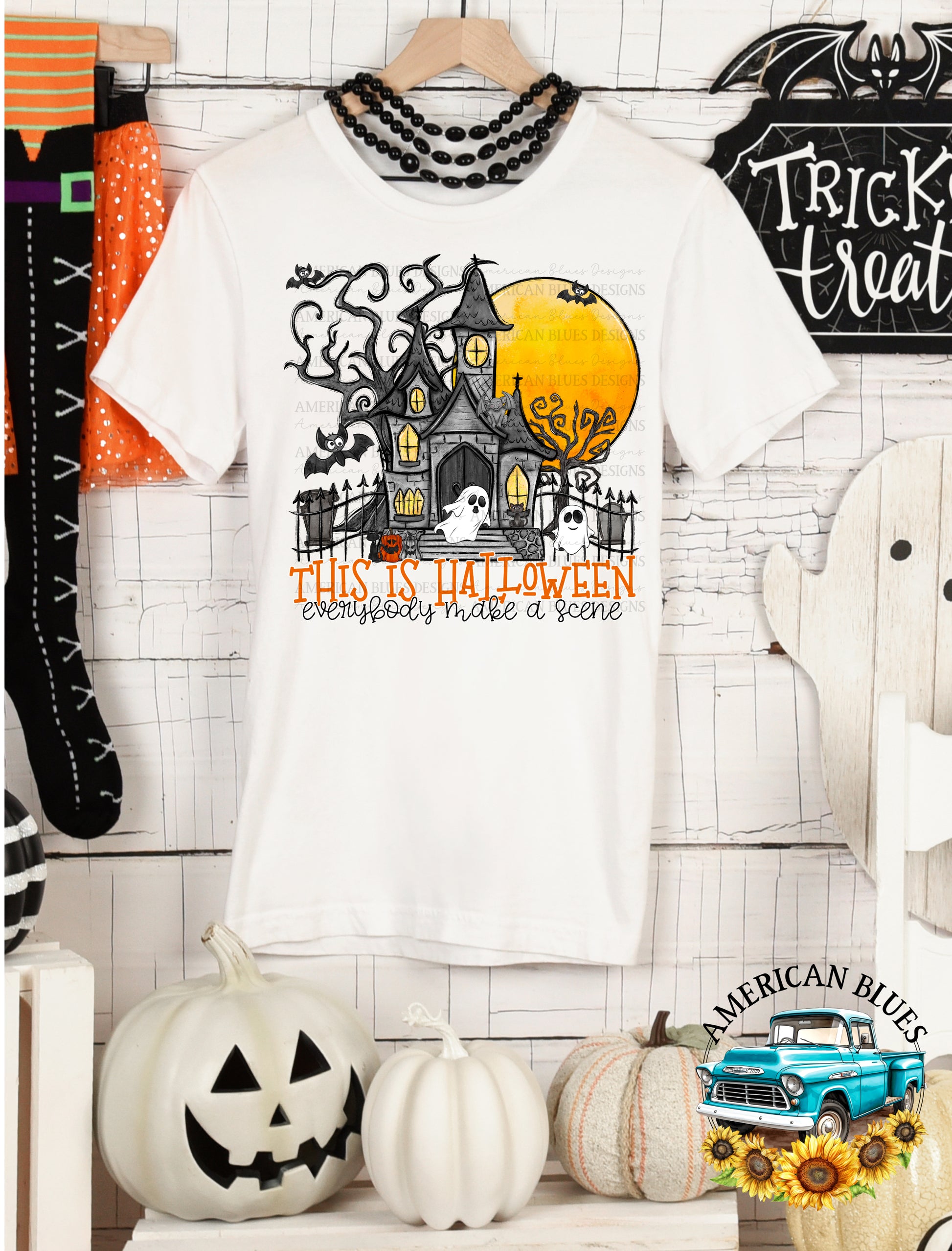 This is Halloween digital design | American Blues Designs