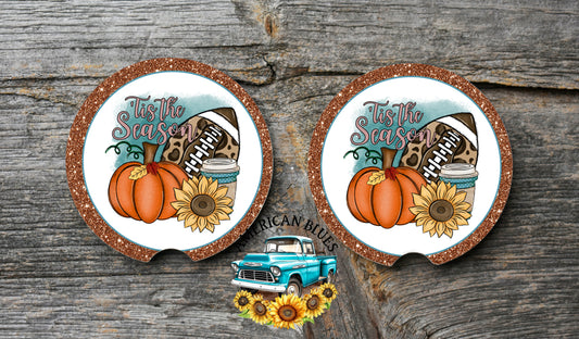 Tis' the season car coaster digital design | American Blues Design