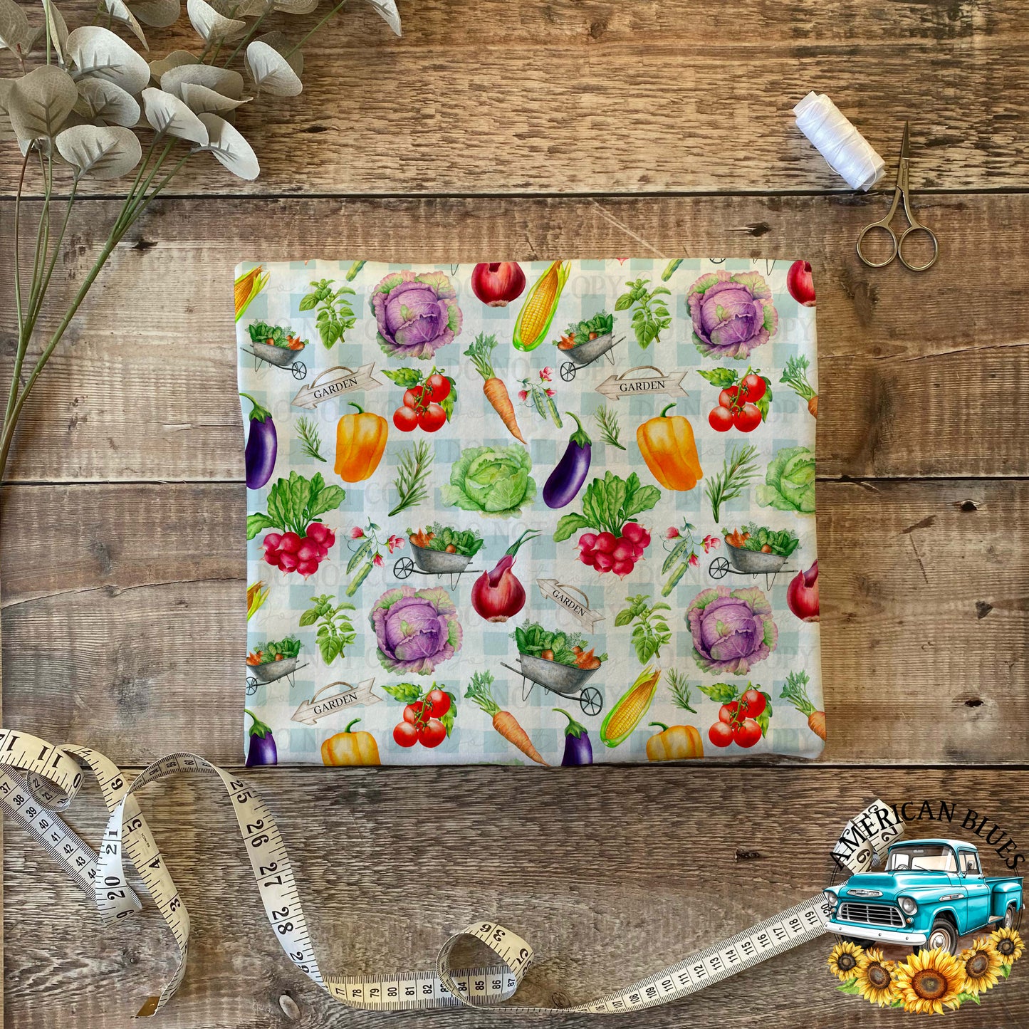 Veggie Garden seamless pattern