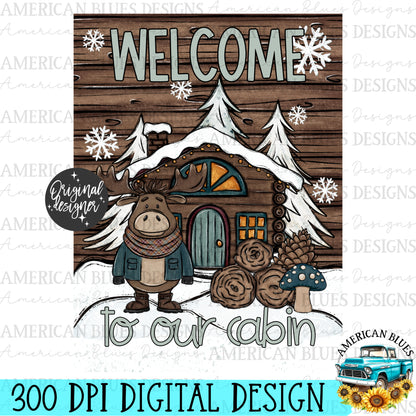 Welcome to our home garden flag digital design | American Blues Designs