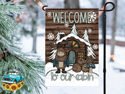 Welcome to our home garden flag digital design | American Blues Designs