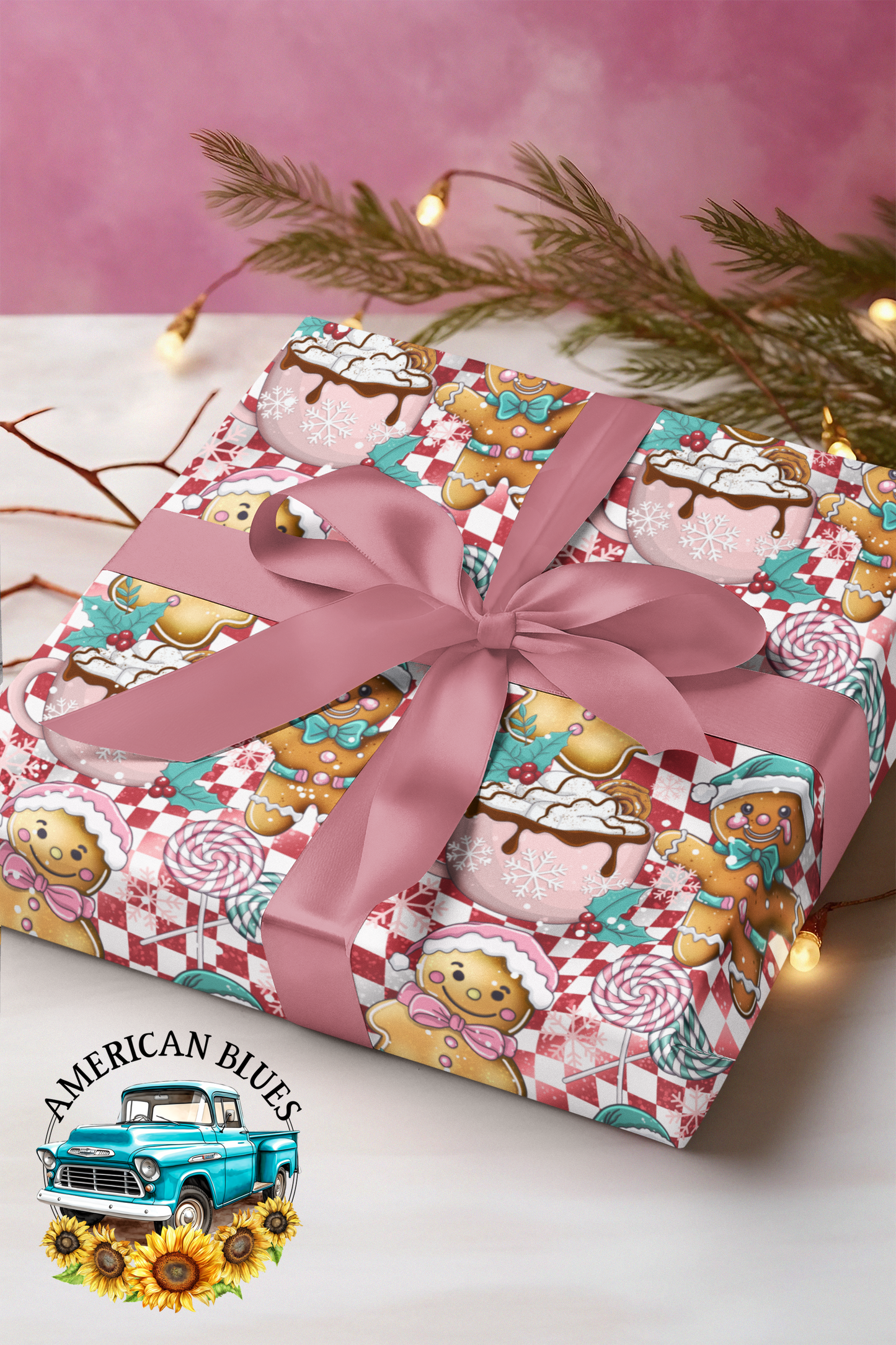 Sweet Gingerbread wrapping paper