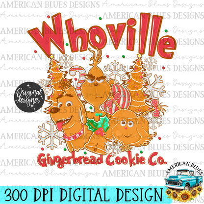 Whoville Gingerbread Cookie Co. | American Blues Designs 