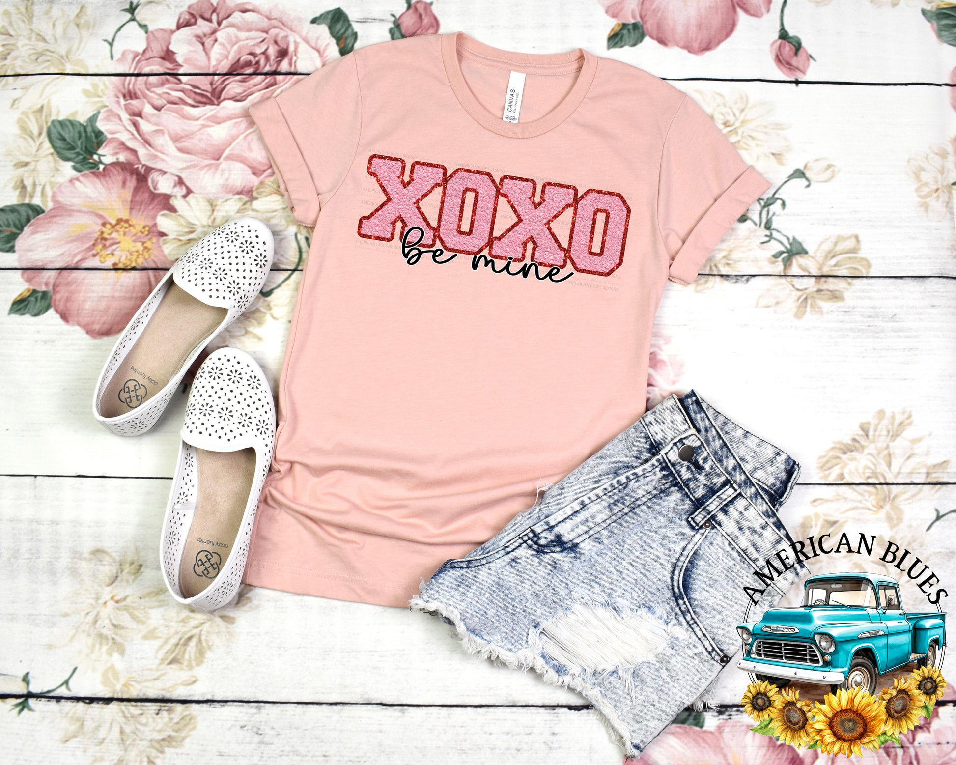 XOXO be mine digital design | American Blues Designs