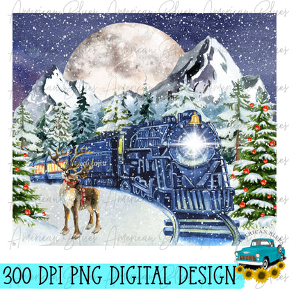 Christmas train TUMBLER WRAP