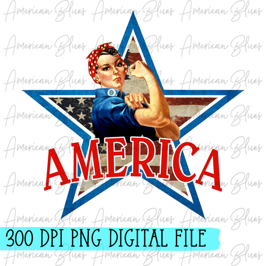 American-vintage girl DIGITAL