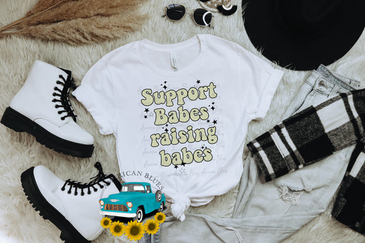 Support Babes Raising Babes- green