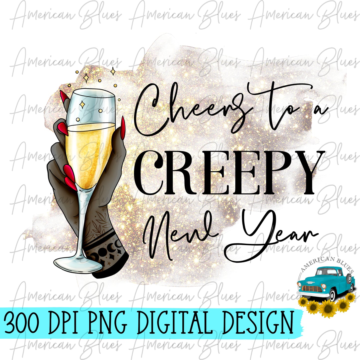 Cheers to a creepy New Year- dark