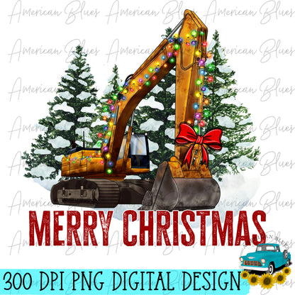 Merry Christmas- excavator